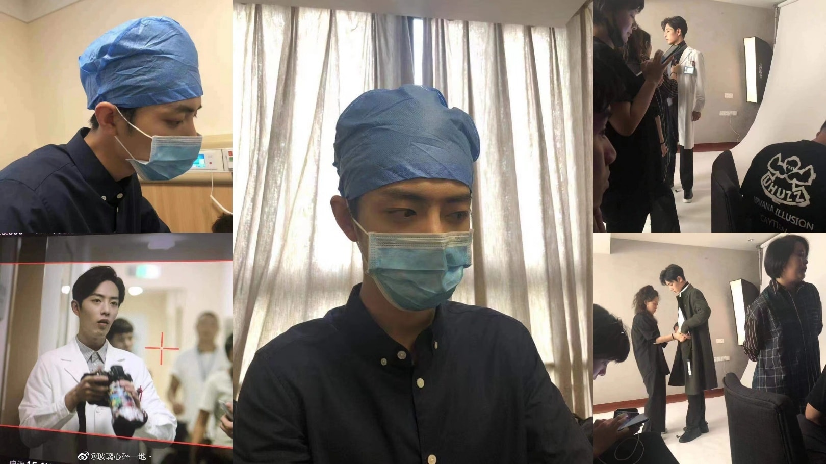 Một số hình ảnh của Tiêu Chiến khi thử tạo hình và trong thời gian quay bộ phim Dư sinh xin chỉ giáo nhiều hơn