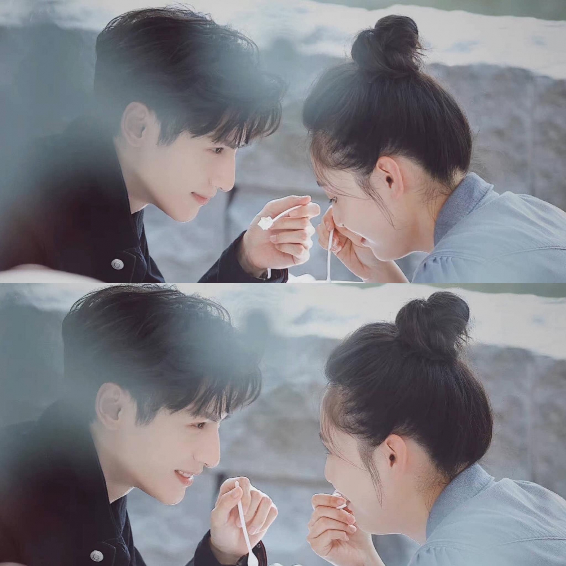 La Vân Hi và Ngô Thiến ngọt ngào trong một cảnh quay của phim “Người Theo Đuổi Ánh Sáng”