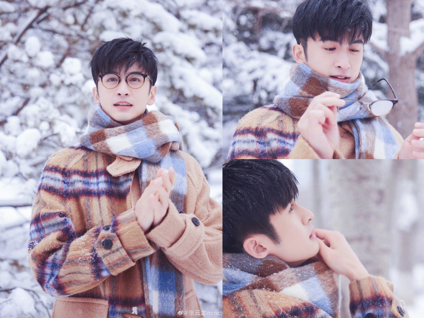 Trương Vân Long trong bộ ảnh tuyết trắng