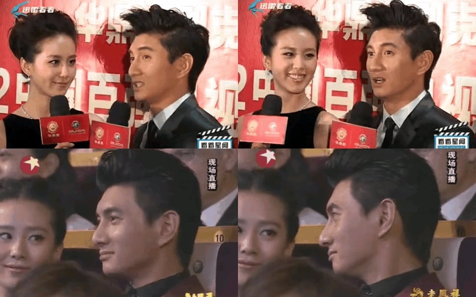 Blogger đào lại những hình ảnh Lưu Thi Thi nhìn Ngô Kỳ Long cực tình thuở cả hai mới bắt đầu hẹn hò. Mỗi lần nhìn Ngô Kỳ Long, dường như trong mắt Lưu Thi Thi luôn tỏa ra tia sáng lấp lánh.