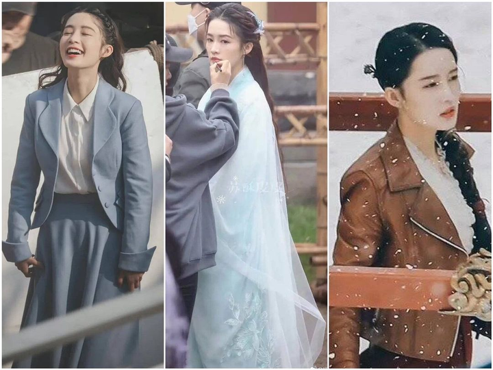 Hình ảnh Lý Thấm trên hậu trường bộ phim 'Thỉnh Quân' 