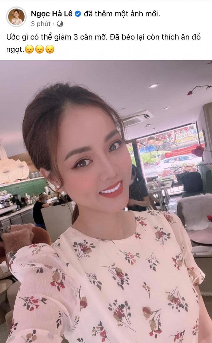 Ngọc Hà thừa nhận dù ngoại hình không như mình mong muốn thế nhưng cô lại có đam mê mãnh liệt với đồ ngọt