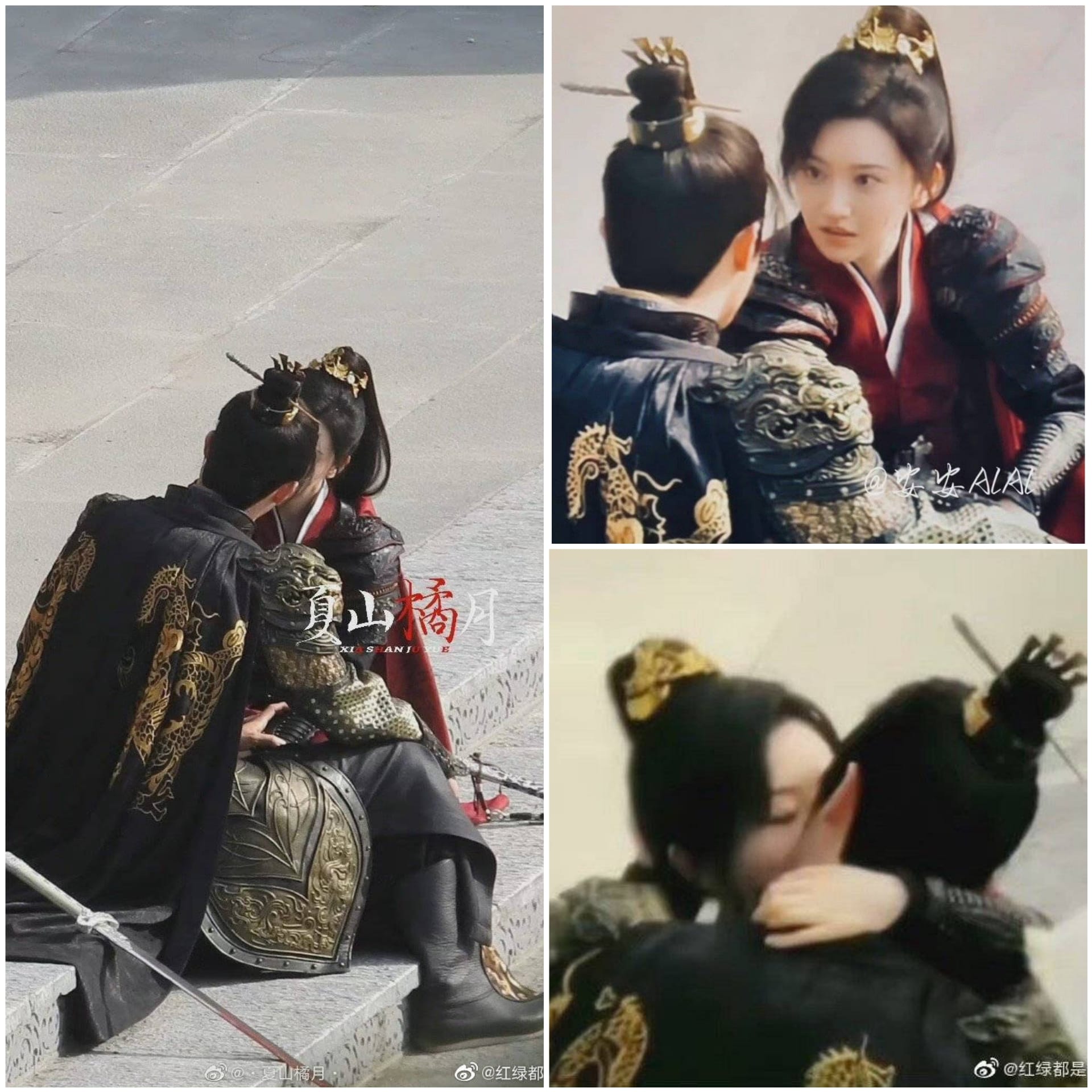 Hậu trường bộ phim đang quay 'Du Lạc Nguyên' cảnh hôn Cảnh Điềm và Hứa Khải