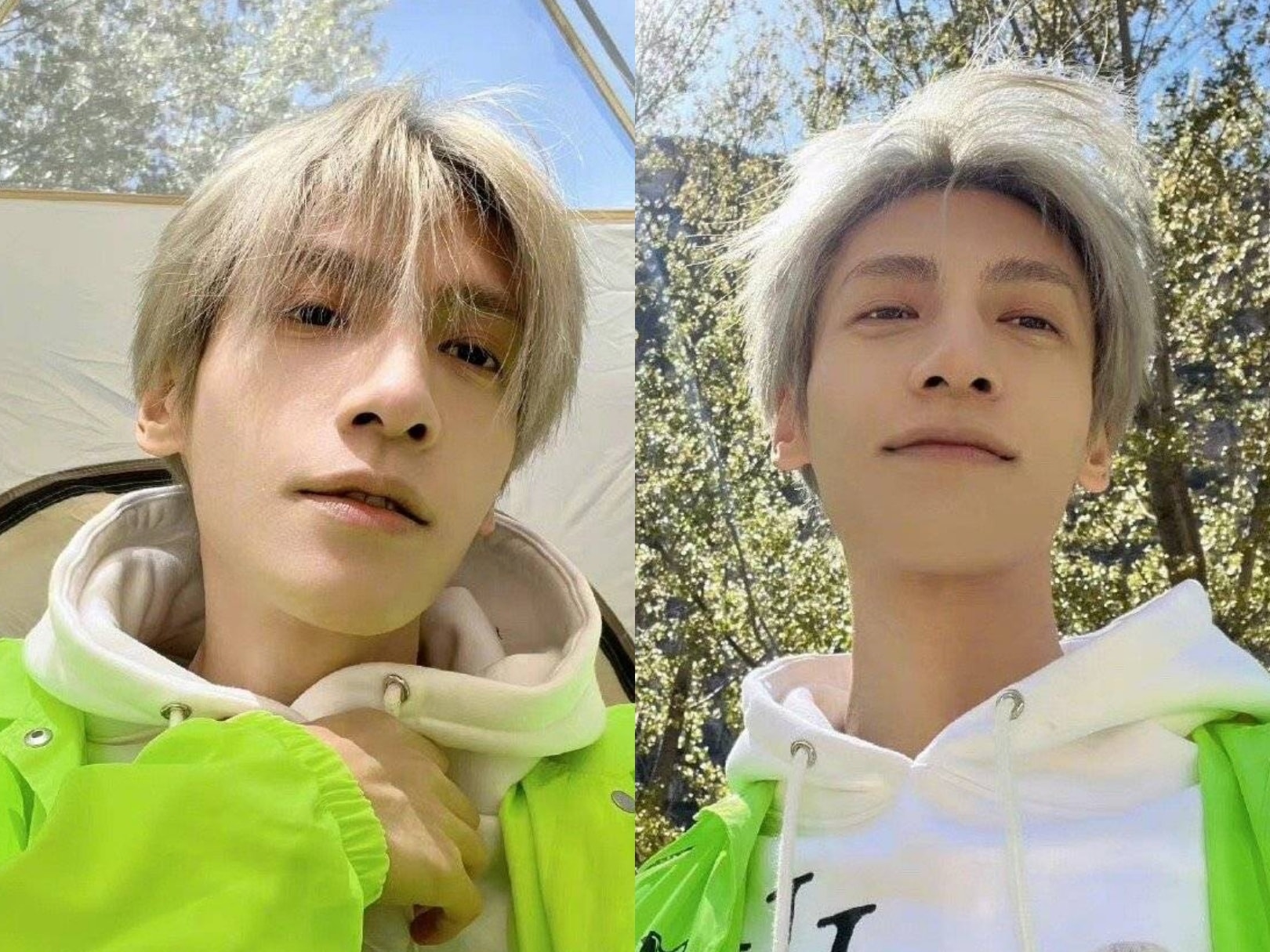 La Vân Hi đăng ảnh sống ảo, gây ấn tượng với mái tóc bạch kim 