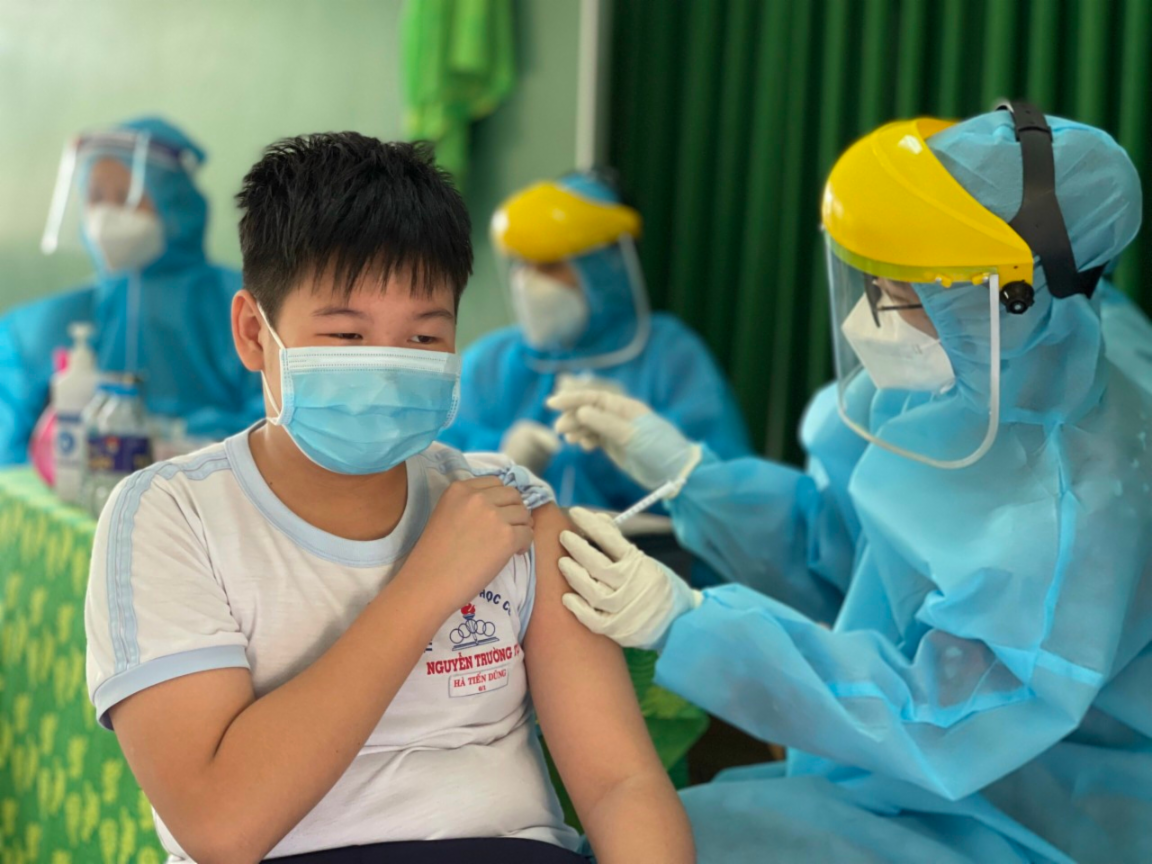 Dự kiến đến tháng 8/2022, sẽ kết thúc chiến dịch tiêm vaccine phòng COVID-19 cho trẻ từ 5 đến dưới 12 tuổi trên cả nước