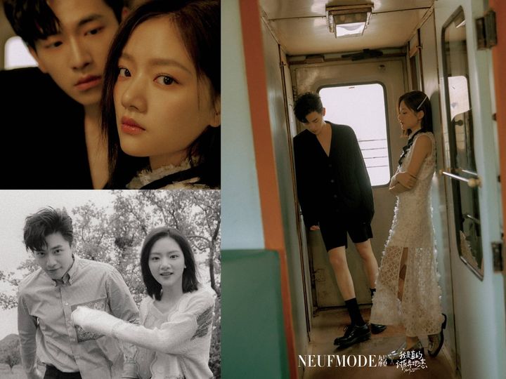 Tân Vân Lai và Nhậm Mẫn chụp họa báo cho Neufmode để quảng bá movie 'Tôi rất ghét yêu xa'