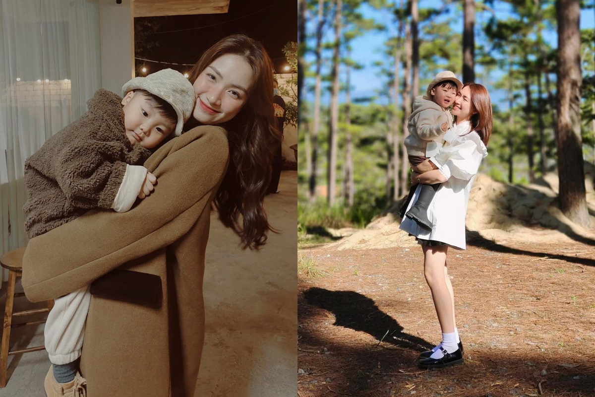 Sự đáng yêu của hai mẹ con khiến cõi mạng 'lụi tim'