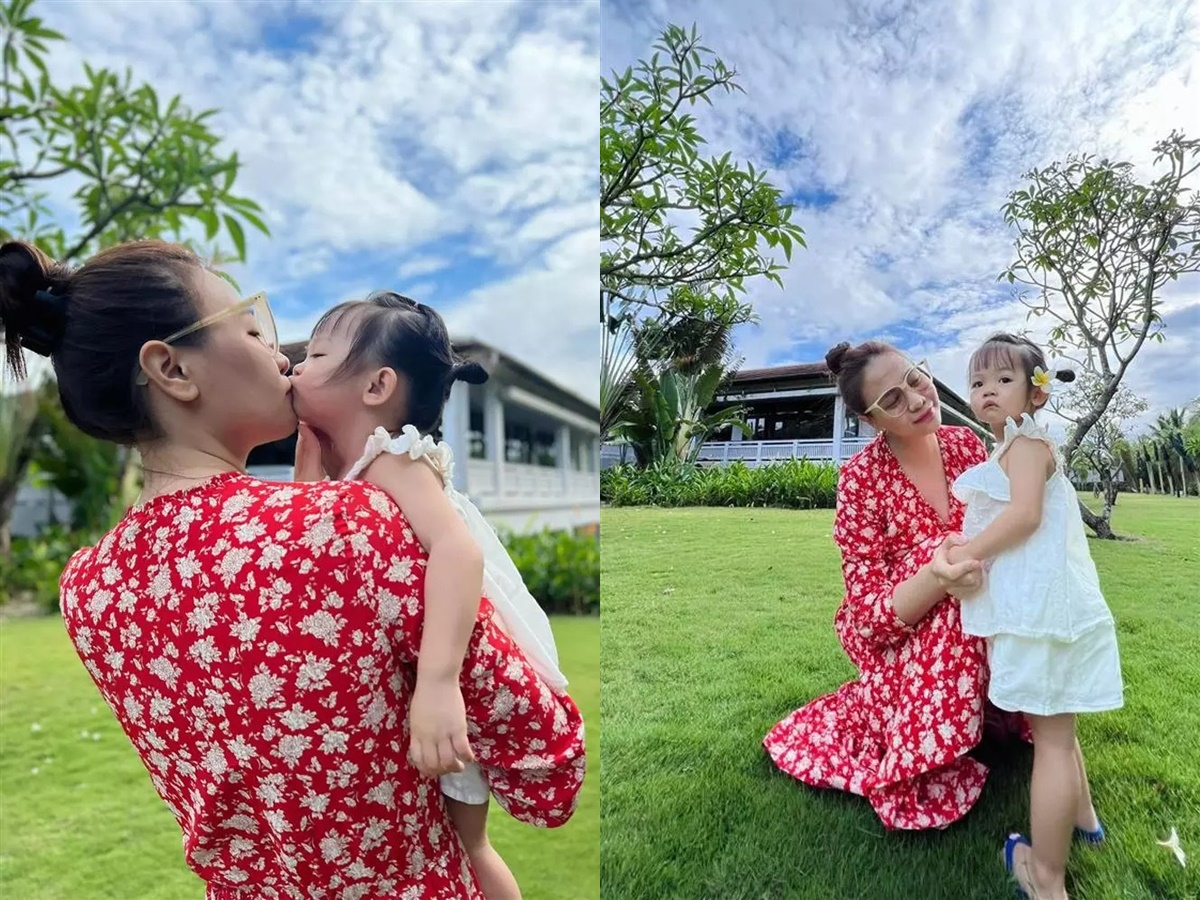 Vợ Cường Đô La gây chú ý khi đăng tải hình ảnh khoe nhan sắc trong veo cùng ái nữ đầu lòng tại nhà riêng