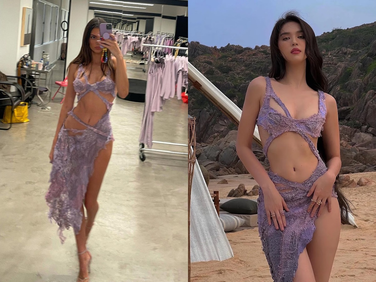 Cách đây không lâu Ngọc Trinh vướng vào ồn ào mặc đồ 'đạo nhái' của một thương hiệu