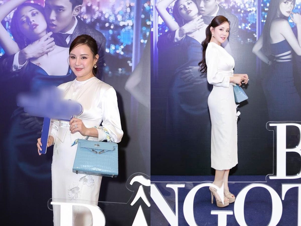 Vy Oanh gây tranh cãi khi một số khoảnh khắc để lộ vóc dáng 'đẫy đà', khác xa hình ảnh đăng tải lên mạng xã hội khi tham gia sự kiện vào đầu năm nay