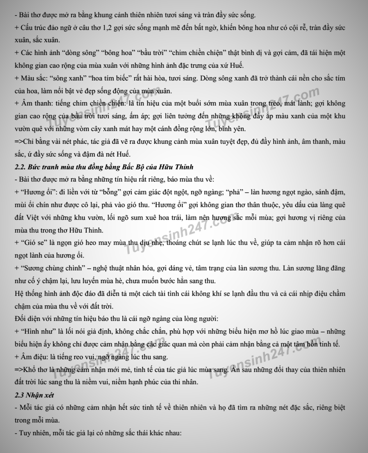 Đáp án đề thi môn Ngữ văn kỳ thi tuyển sinh lớp 10 tỉnh Bình Định năm 2022 