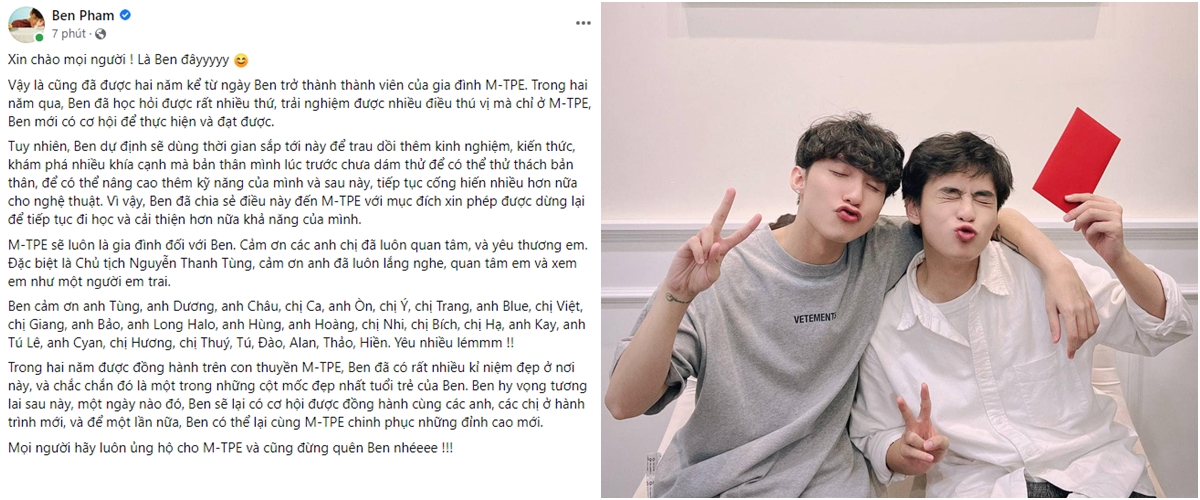 Những 'gà cưng' thuộc công ty giải trí do Sơn Tùng làm chủ cũng lần lượt ra đi, trong đó phải kể đến CEO Châu Lê, NSX Âm nhạc Onion, Ben Phạm