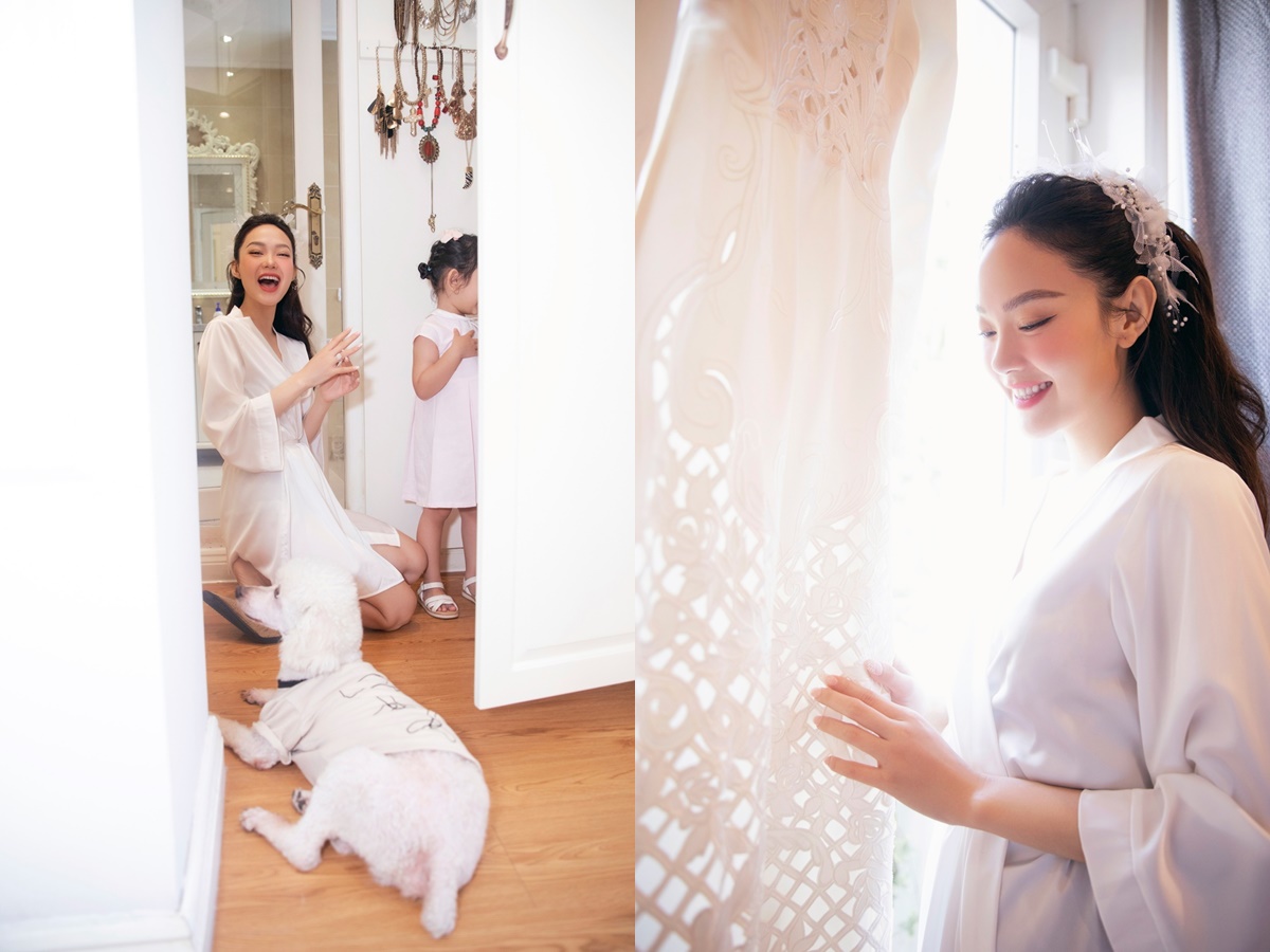 Minh Hằng và chồng doanh nhân đã chính thức làm lễ ăn hỏi.