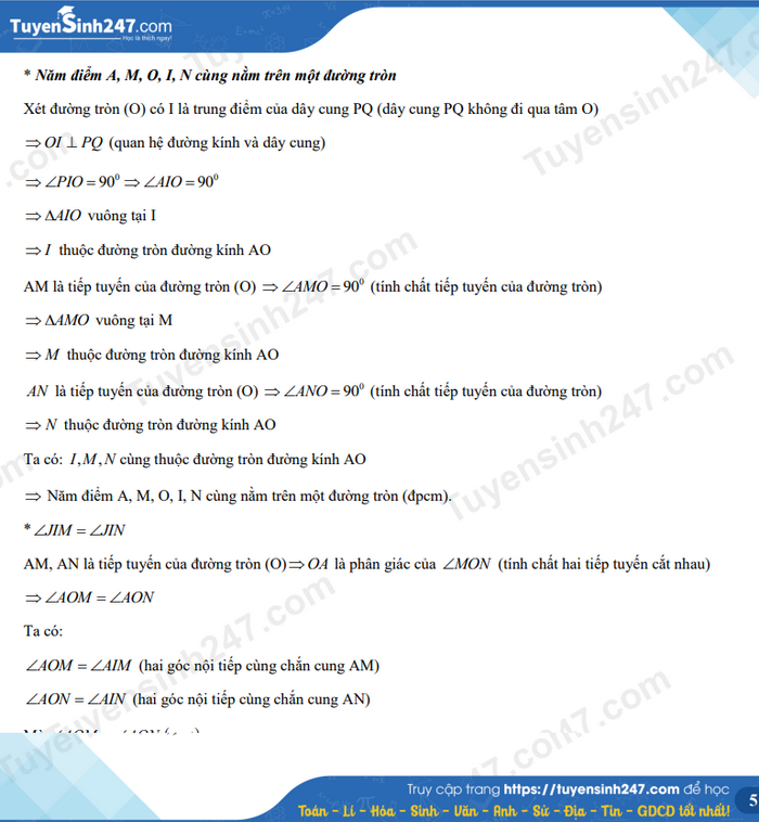 Đáp án đề thi môn Toán kỳ thi tuyển sinh lớp 10 tỉnh Nam Định năm 2022 - Ảnh 6 Đáp án đề thi môn Toán kỳ thi tuyển sinh lớp 10 tỉnh Nam Định năm 2022 - Ảnh 6