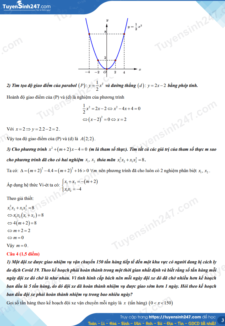 Đáp án đề thi môn Toán kỳ thi tuyển sinh lớp 10 tỉnh Đồng Nai năm 2022 4