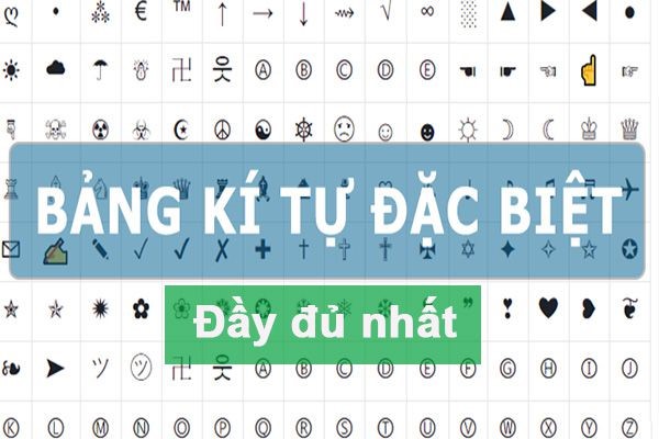 Bảng kí tự cực kỳ đa dạng và phong phú Bảng kí tự cực kỳ đa dạng và phong phú