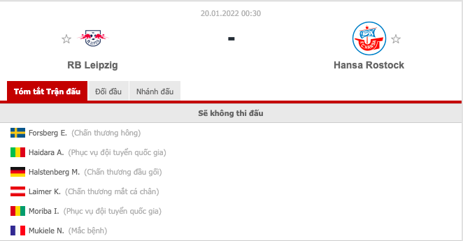 Nhận định Leipzig vs Hansa Rostock (0h30 20/01/2022) vòng 3 DFB Pokal: Hủy diệt đội khách 3