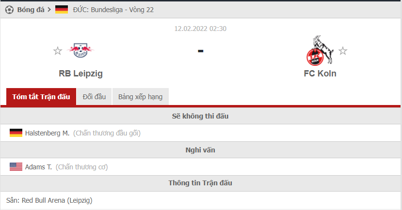 Nhận định Leipzig vs Koln (2h30 12/02/2022) vòng 22 Bundesliga: Tranh đấu top 6  - Ảnh 1