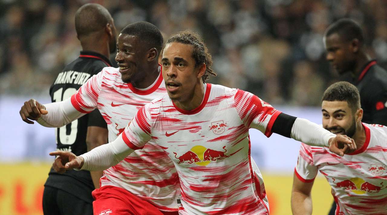 Leipzig sẽ dễ dàng vượt qua một Frankfurt “mệt mỏi”? (Ảnh: Twitter)