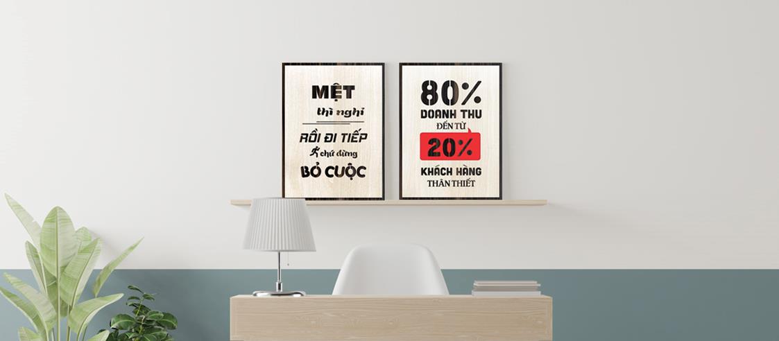 Xưởng tranh slogan Levushop: Ý tưởng tranh tạo động lực từ gỗ sáng tạo - Ảnh 5