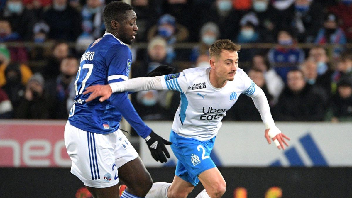 Cả Marseille và Strasbourg đều không muốn mất điểm ở trận này (Ảnh: twitter)