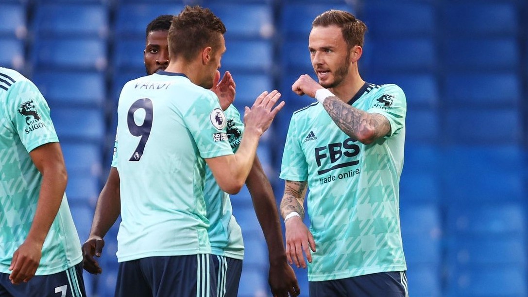 Leicester ngậm ngùi khi không có tấm vé tham dự cúp Châu Âu nào (Ảnh: Twitter)