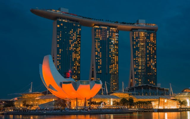 Chiêm ngưỡng vẻ đẹp của Marina Bay Sands (Nguồn: Intertour) Chiêm ngưỡng vẻ đẹp của Marina Bay Sands (Nguồn: Intertour)