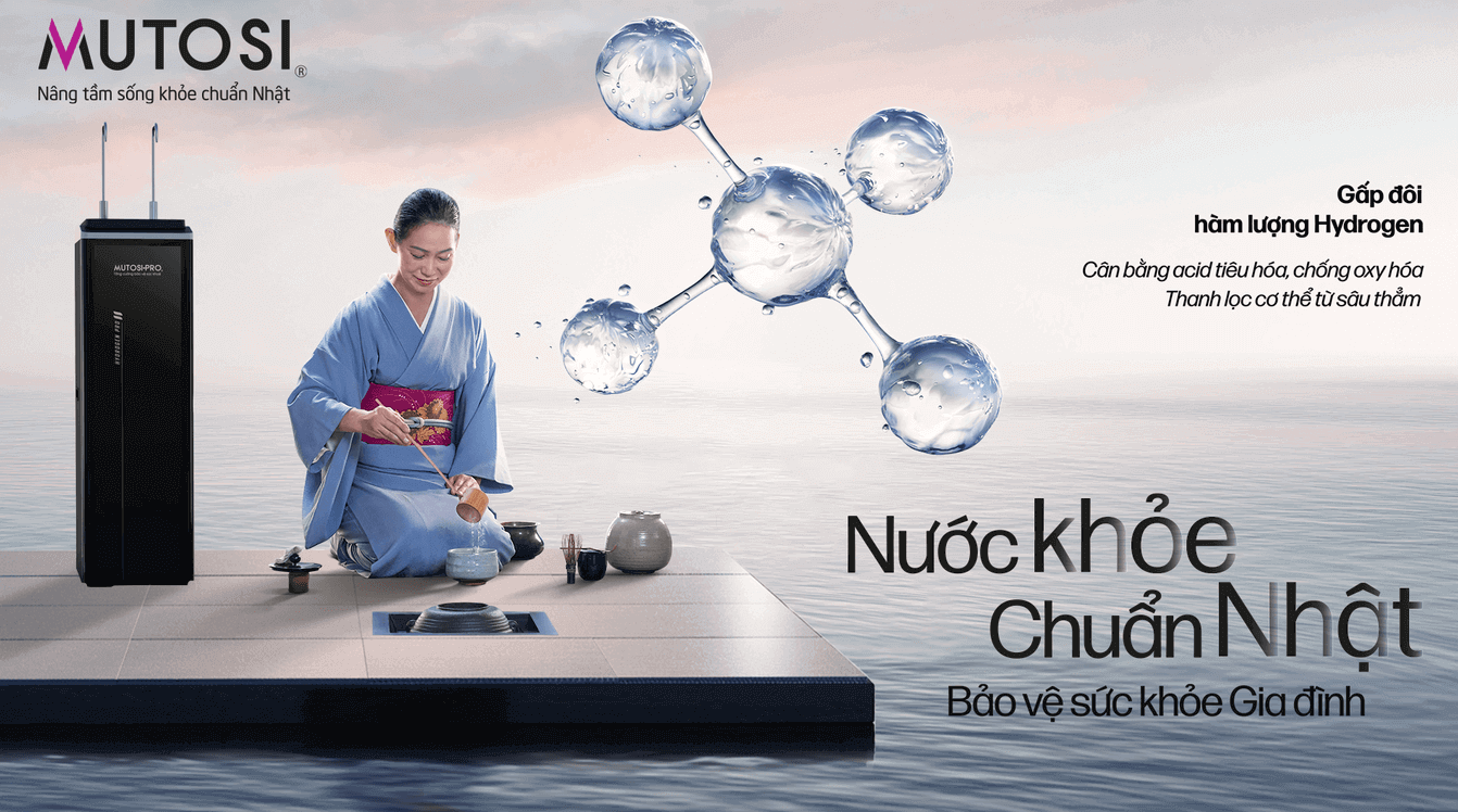 Bảo vệ sức khỏe gia đình từ nước khỏe chuẩn Nhật