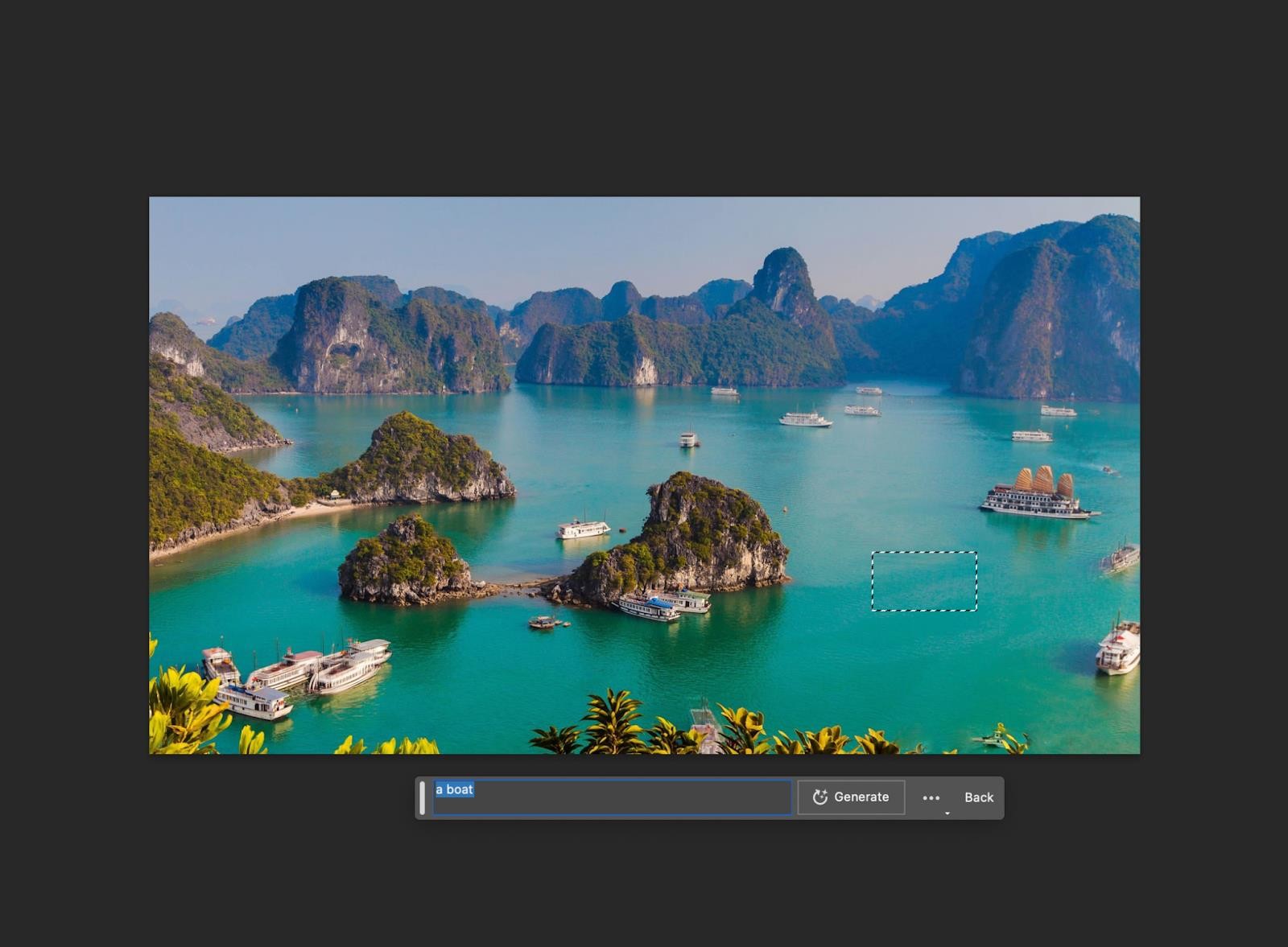 Chọn một vùng và gõ văn bản, việc còn lại là của AI