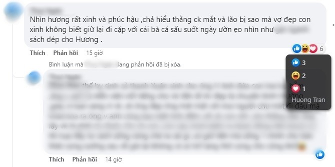 Cô còn thả tim cho một bình luận tương tự. Ảnh chụp màn hình. Cô còn thả tim cho một bình luận tương tự. Ảnh chụp màn hình.