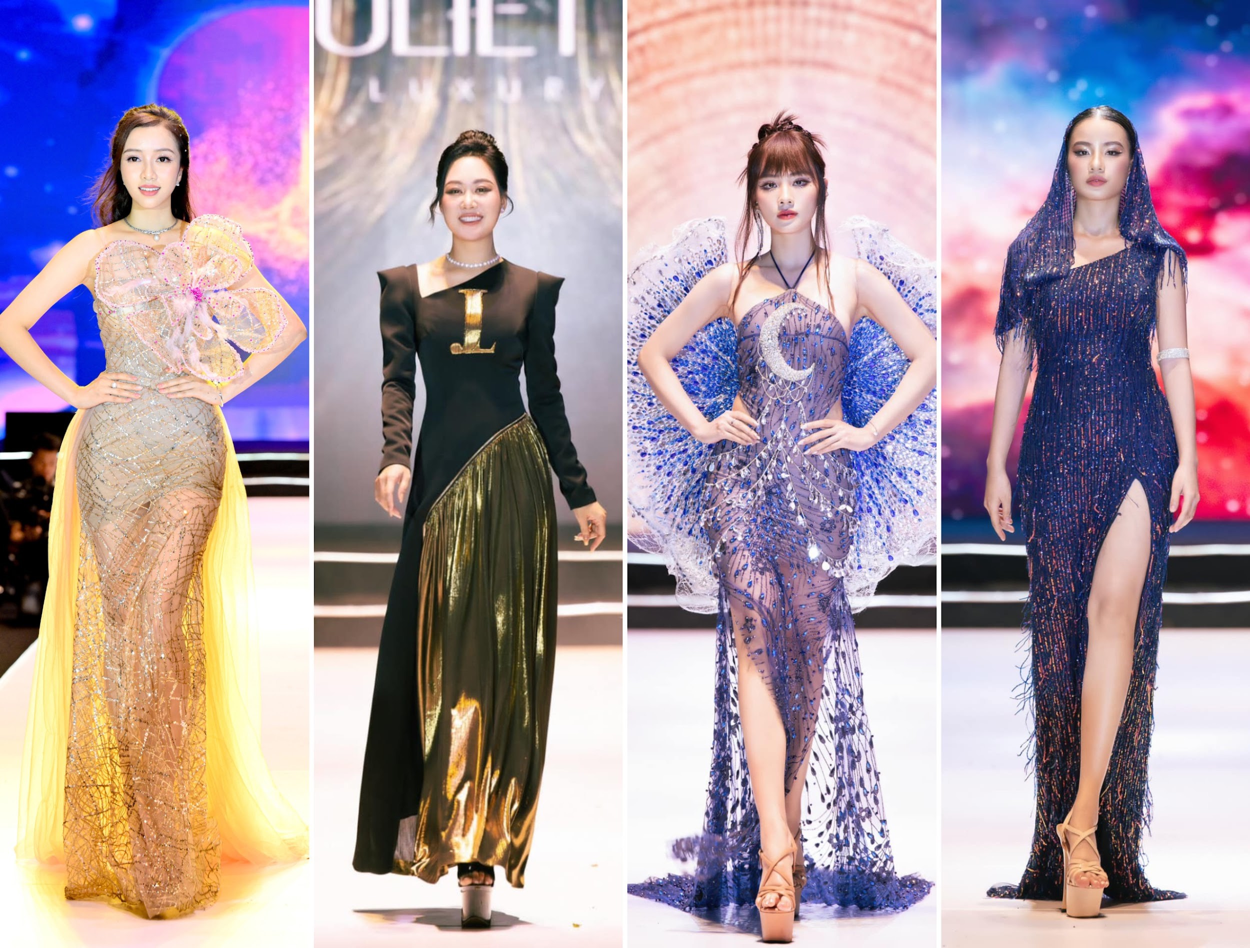 Dàn sao đình đám trong các thiết kế xuất sắc của sinh viên HTU tại Juliette Fashion Show Dàn sao đình đám trong các thiết kế xuất sắc của sinh viên HTU tại Juliette Fashion Show
