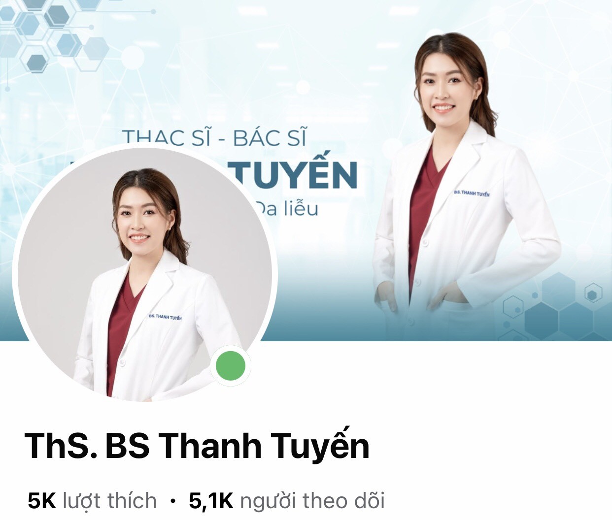 Fanpage với 5,1k người theo dõi của Ths. Thanh Tuyến