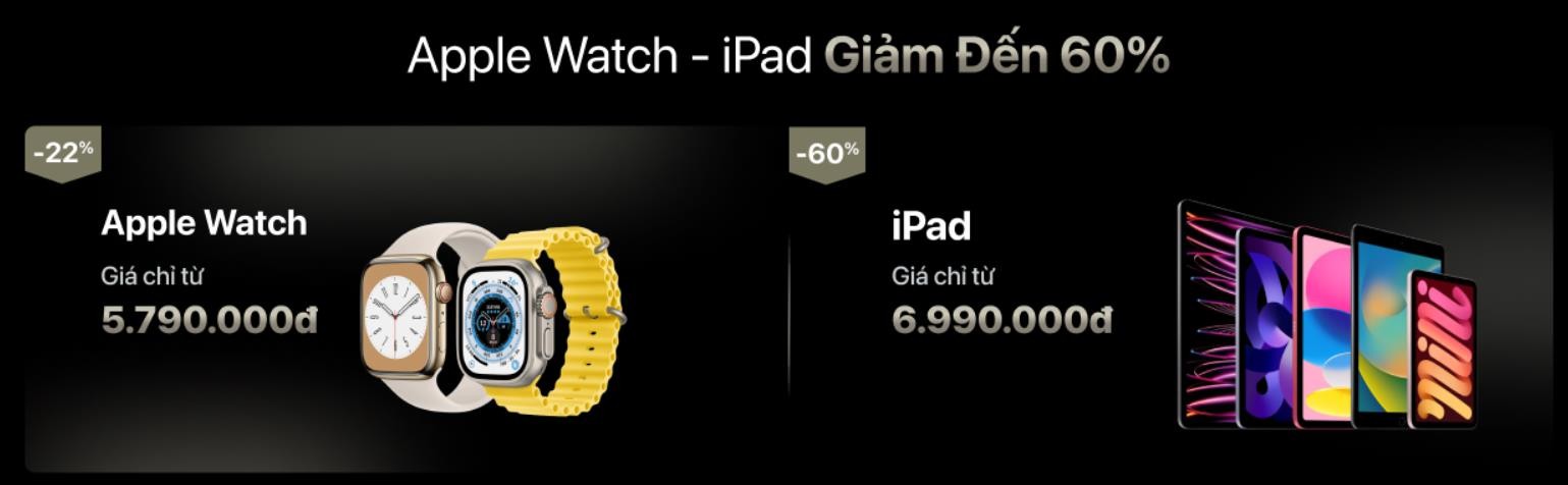 Ưu đãi cho Apple Watch - iPad khi mua kèm iPhone 15 tại Thế Giới Di Động Ưu đãi cho Apple Watch - iPad khi mua kèm iPhone 15 tại Thế Giới Di Động