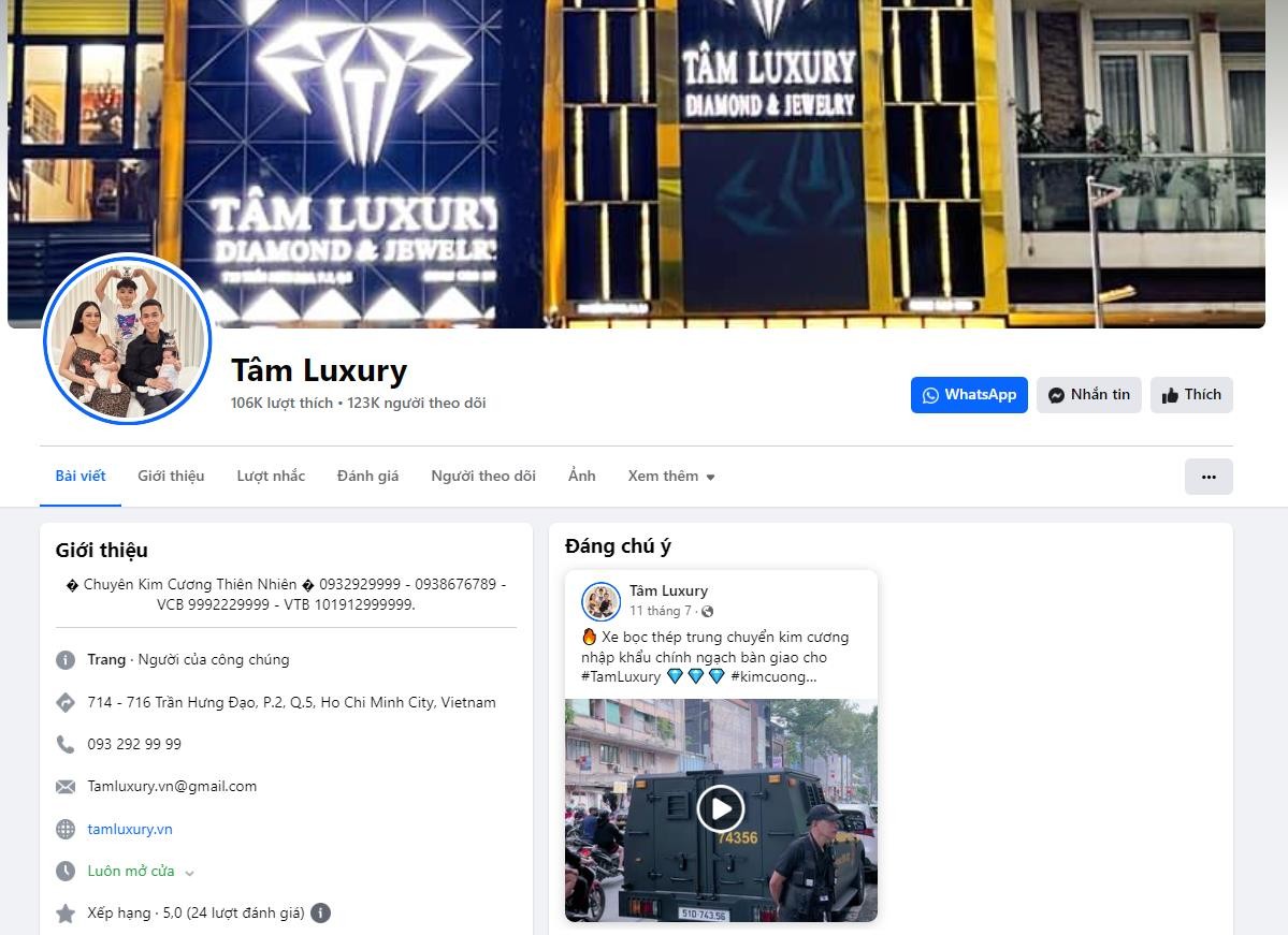 Kênh Fanpage facebook của anh cũng có hơn 100 ngàn người theo dõi