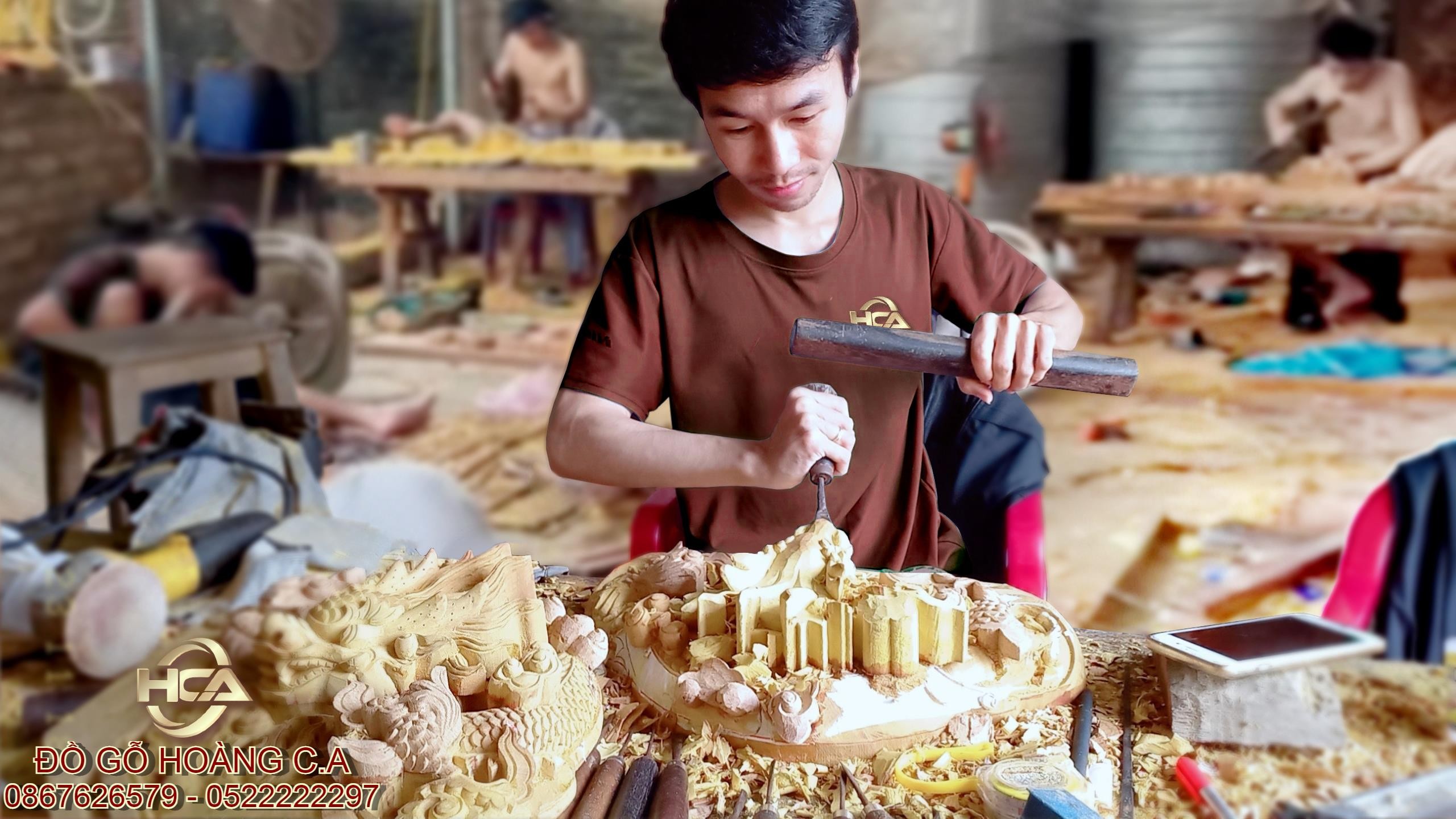 Quá trình bén duyên nghề chạm khắc gỗ của nghệ nhân Trần Phước Hoàng mang danh Đồ Gỗ Hoàng CA, Mộc Mỹ Nghệ Hoàng CA - Ảnh 1 Quá trình bén duyên nghề chạm khắc gỗ của nghệ nhân Trần Phước Hoàng mang danh Đồ Gỗ Hoàng CA, Mộc Mỹ Nghệ Hoàng CA - Ảnh 1