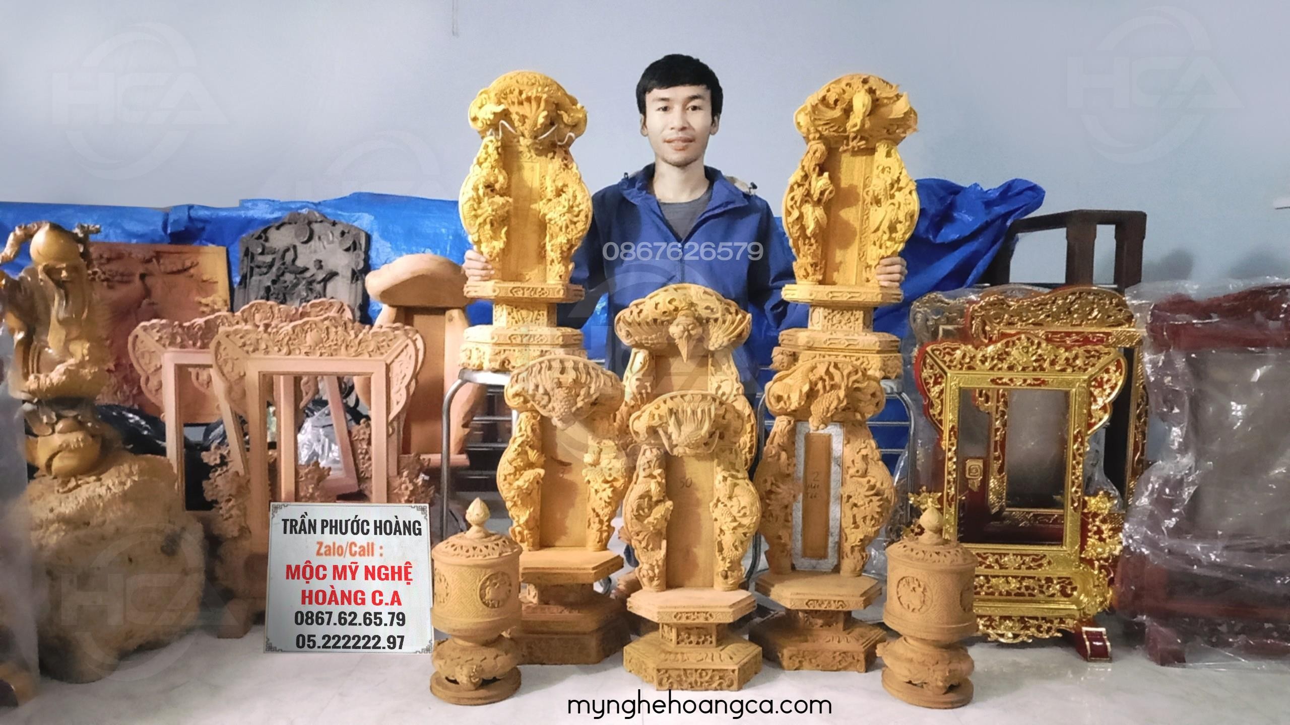 Quá trình bén duyên nghề chạm khắc gỗ của nghệ nhân Trần Phước Hoàng mang danh Đồ Gỗ Hoàng CA, Mộc Mỹ Nghệ Hoàng CA - Ảnh 5 Quá trình bén duyên nghề chạm khắc gỗ của nghệ nhân Trần Phước Hoàng mang danh Đồ Gỗ Hoàng CA, Mộc Mỹ Nghệ Hoàng CA - Ảnh 5