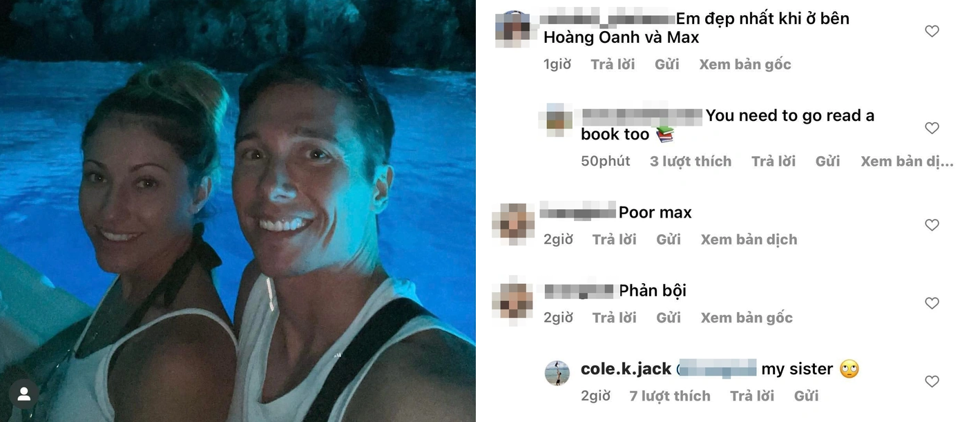 Chồng cũ Hoàng Oanh tiết lộ thân phận 'gái lạ' giữa tin đồn có tình mới. Ảnh chụp màn hình