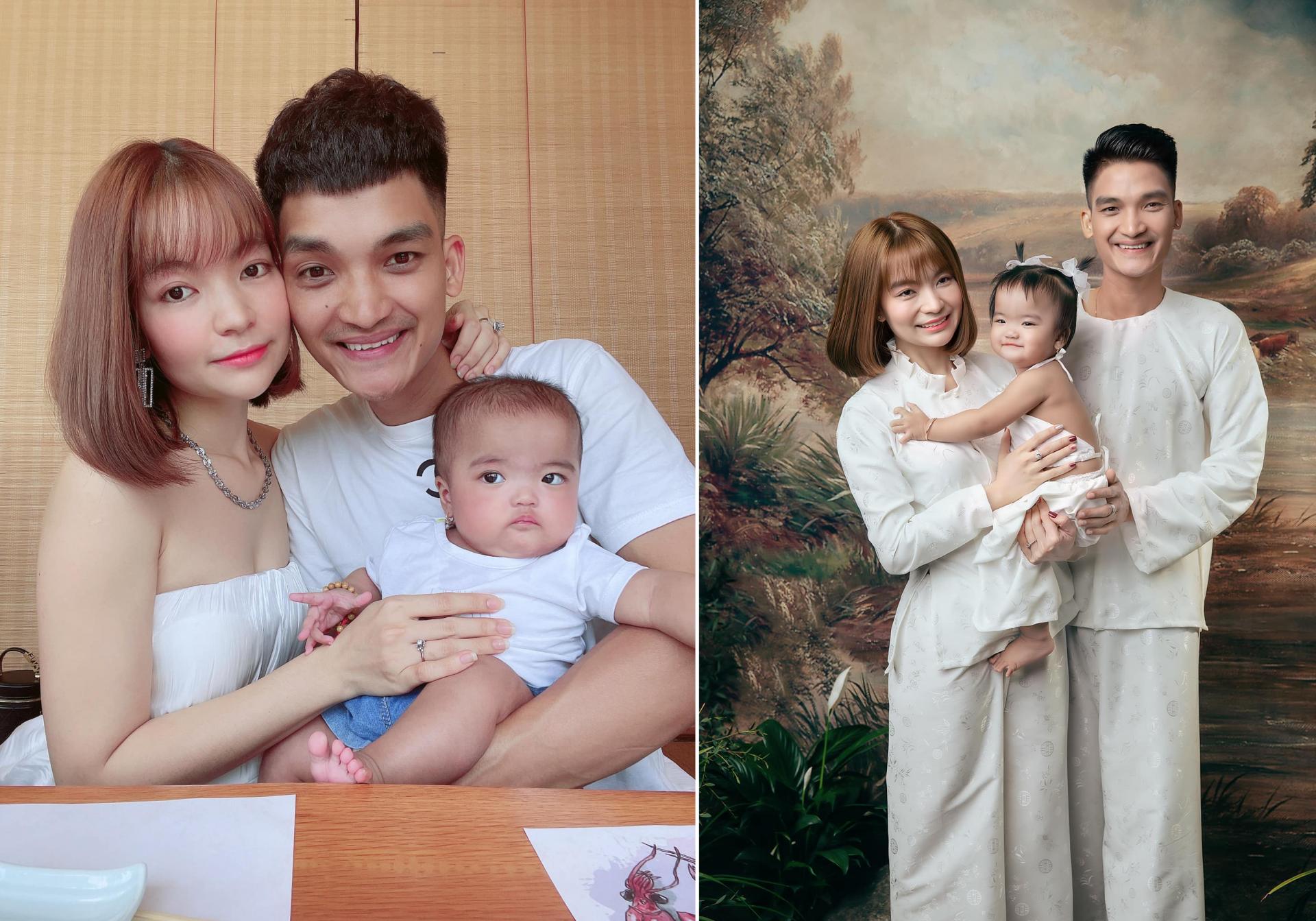 Gia đình nhỏ hạnh phúc của Mạc Văn Khoa. Gia đình nhỏ hạnh phúc của Mạc Văn Khoa.