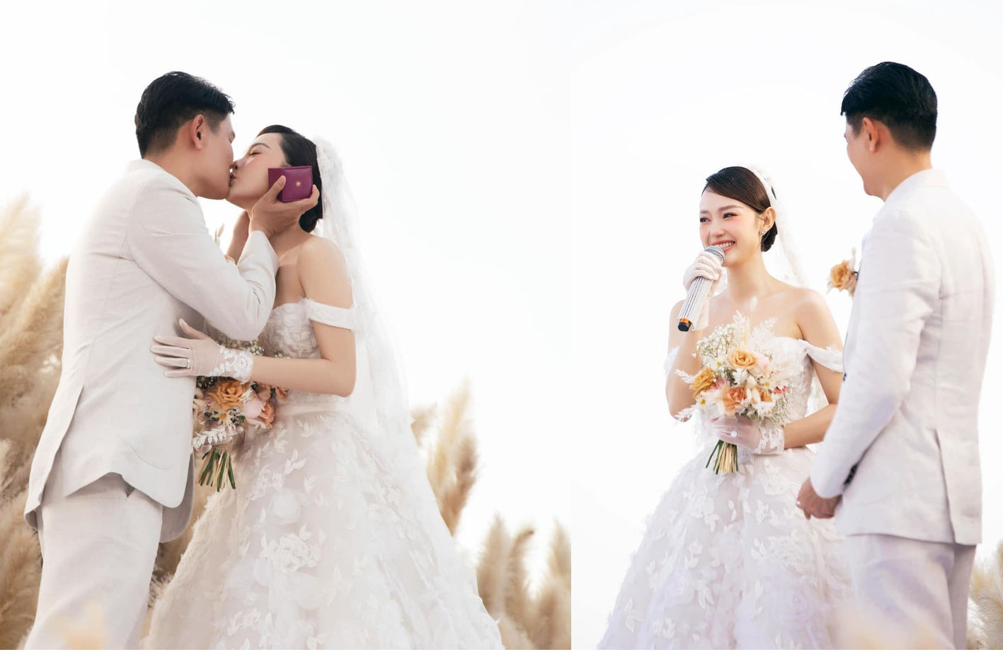 Đám cưới sang trọng của Minh Hằng với ông xã doanh nhân. Ảnh FBNV