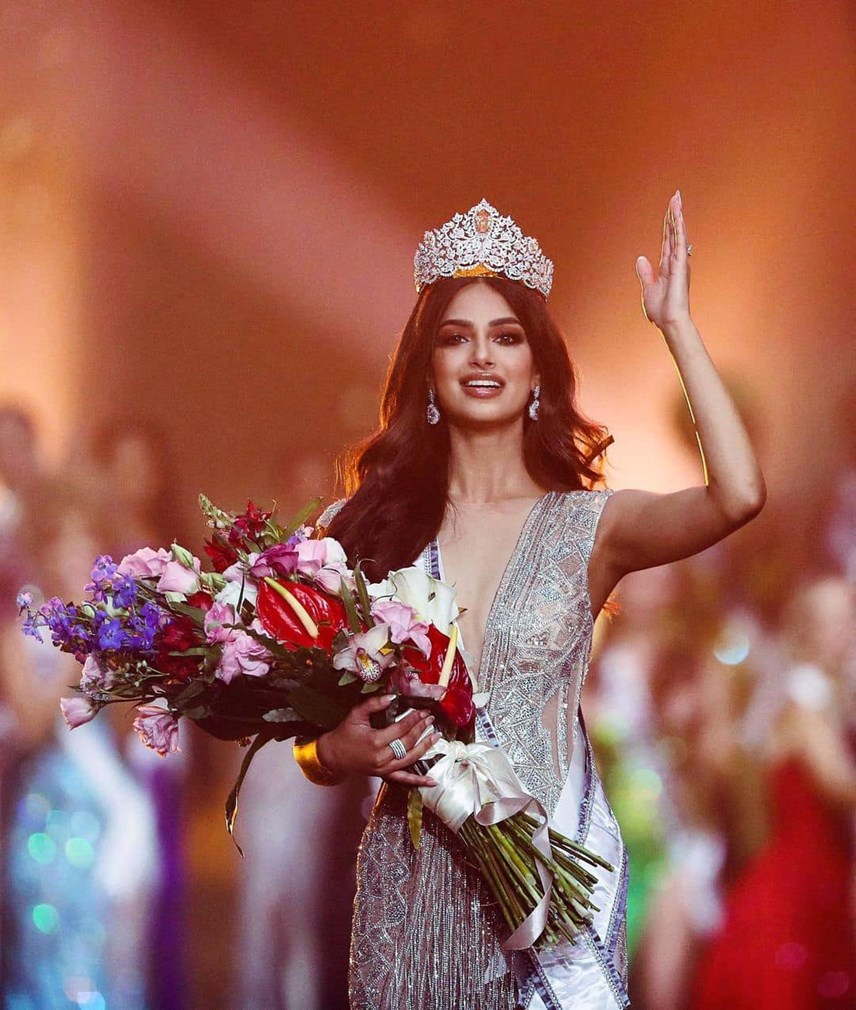 Harnaaz Kaur Sandhu, người đẹp Ấn Độ 21 tuổi đăng quang Miss Universe 2021.