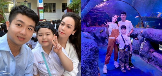 Nhật Kim Anh cùng chồng cũ đưa con trai đi du lịch. Ảnh FBNV Nhật Kim Anh cùng chồng cũ đưa con trai đi du lịch. Ảnh FBNV