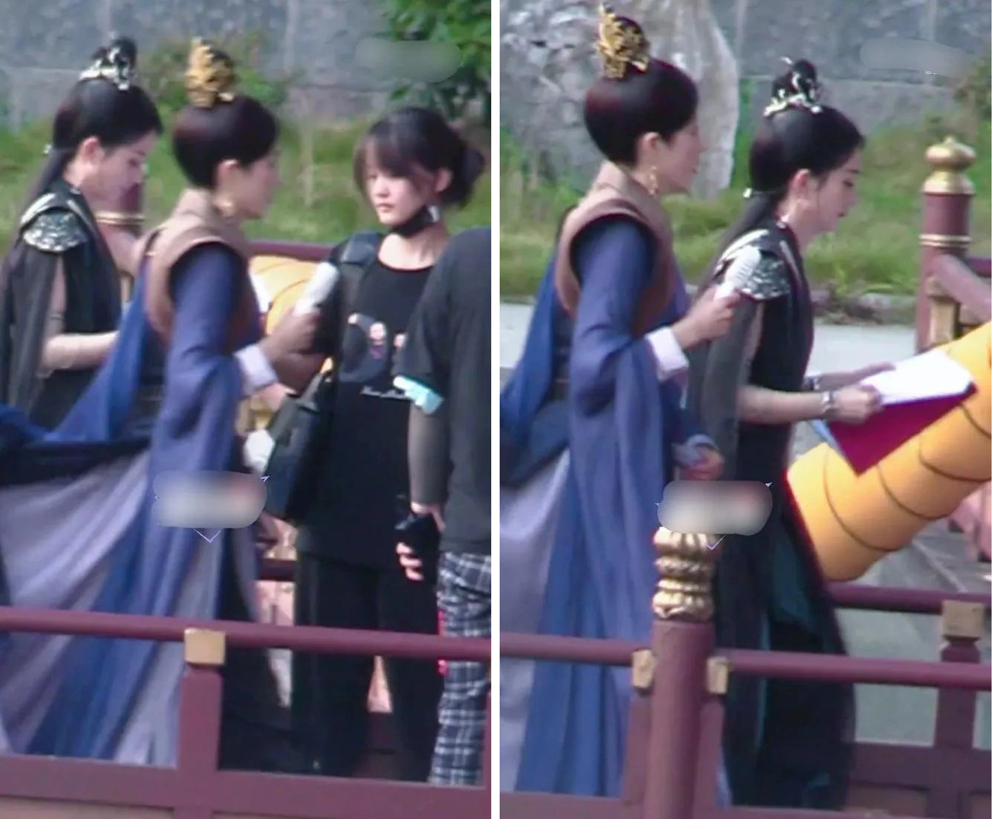 Thái độ lạnh nhạt của Triệu Lệ Dĩnh với bạn diễn.