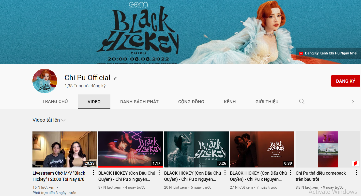 MV mới của Chi Pu bất ngờ 'biến mất' gây hoang mang. Ảnh chụp màn hình