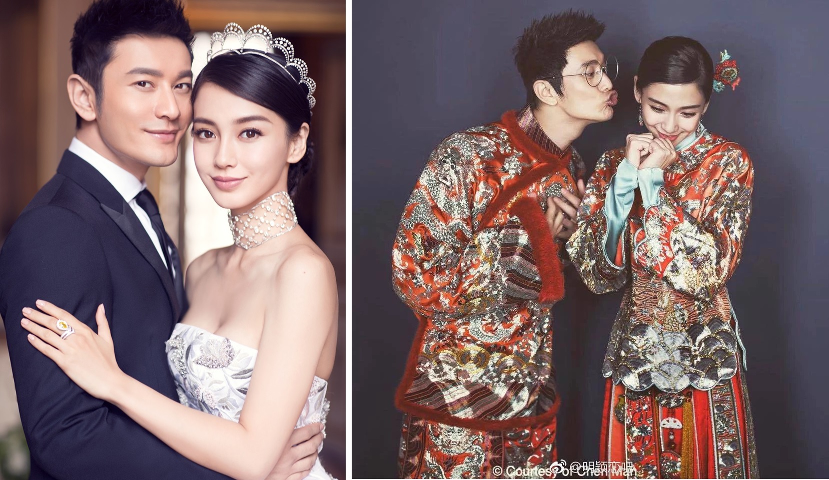 Hôn nhân đầy ngôn tình một thời của Huỳnh Hiểu Minh và Angela Baby.