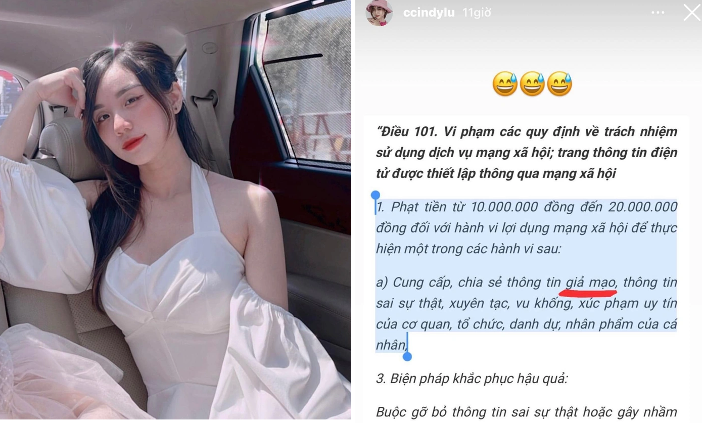 Thái độ cực căng của Cindy Lư giữa ồn ào nói xấu Hoài Lâm Thái độ cực căng của Cindy Lư giữa ồn ào nói xấu Hoài Lâm
