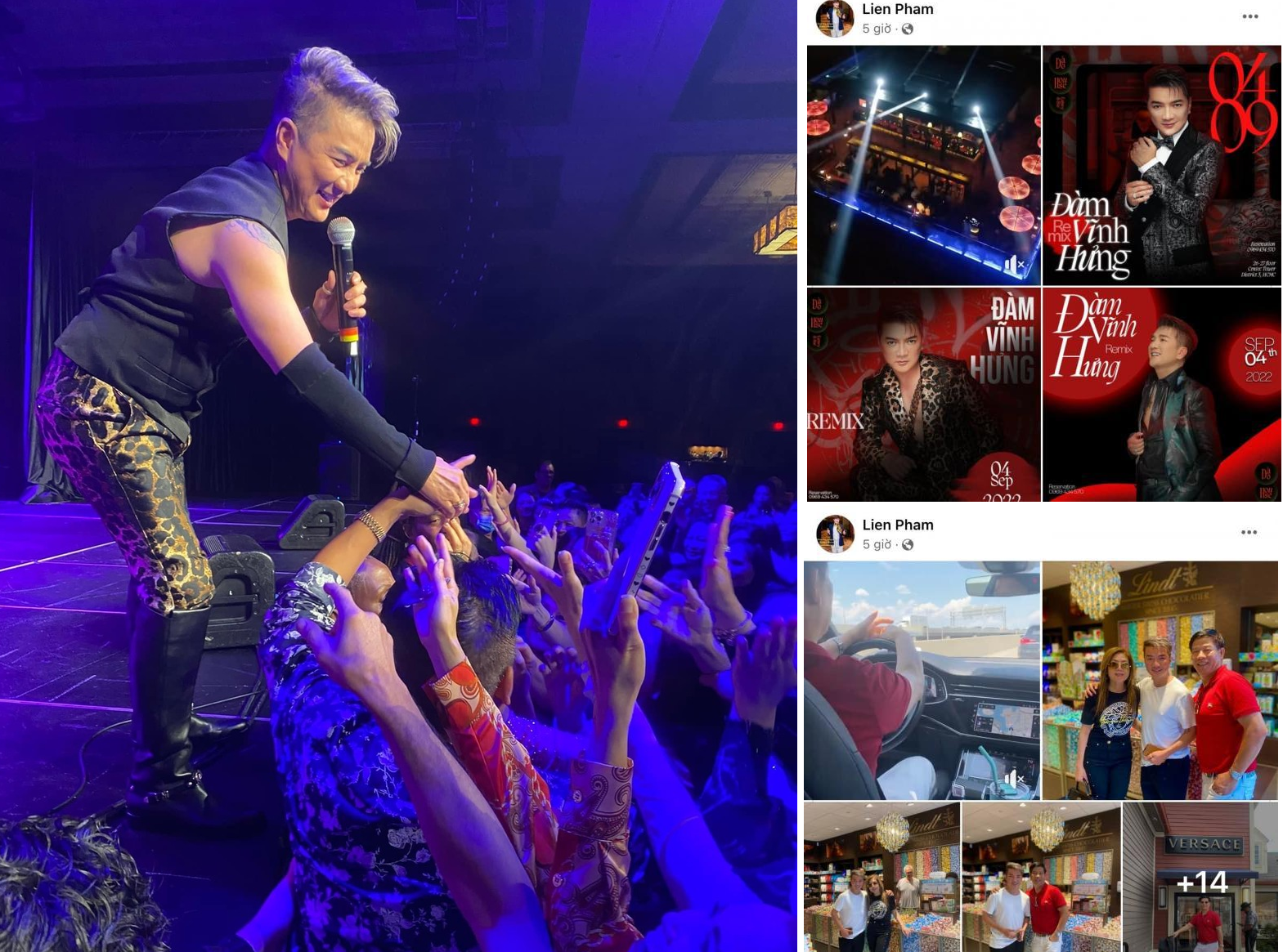 Sau khi ly hôn, Liên Phạm vẫn thường đăng tải mọi động thái liên quan đến Đàm Vĩnh Hưng. Ảnh chụp FBNV