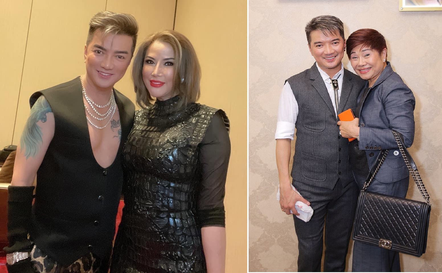 Đàm Vĩnh Hưng chụp hình bên gái lạ, vợ cũ cũng thẳng thắn chia sẻ lên trang cá nhân của mình. Ảnh FBNV