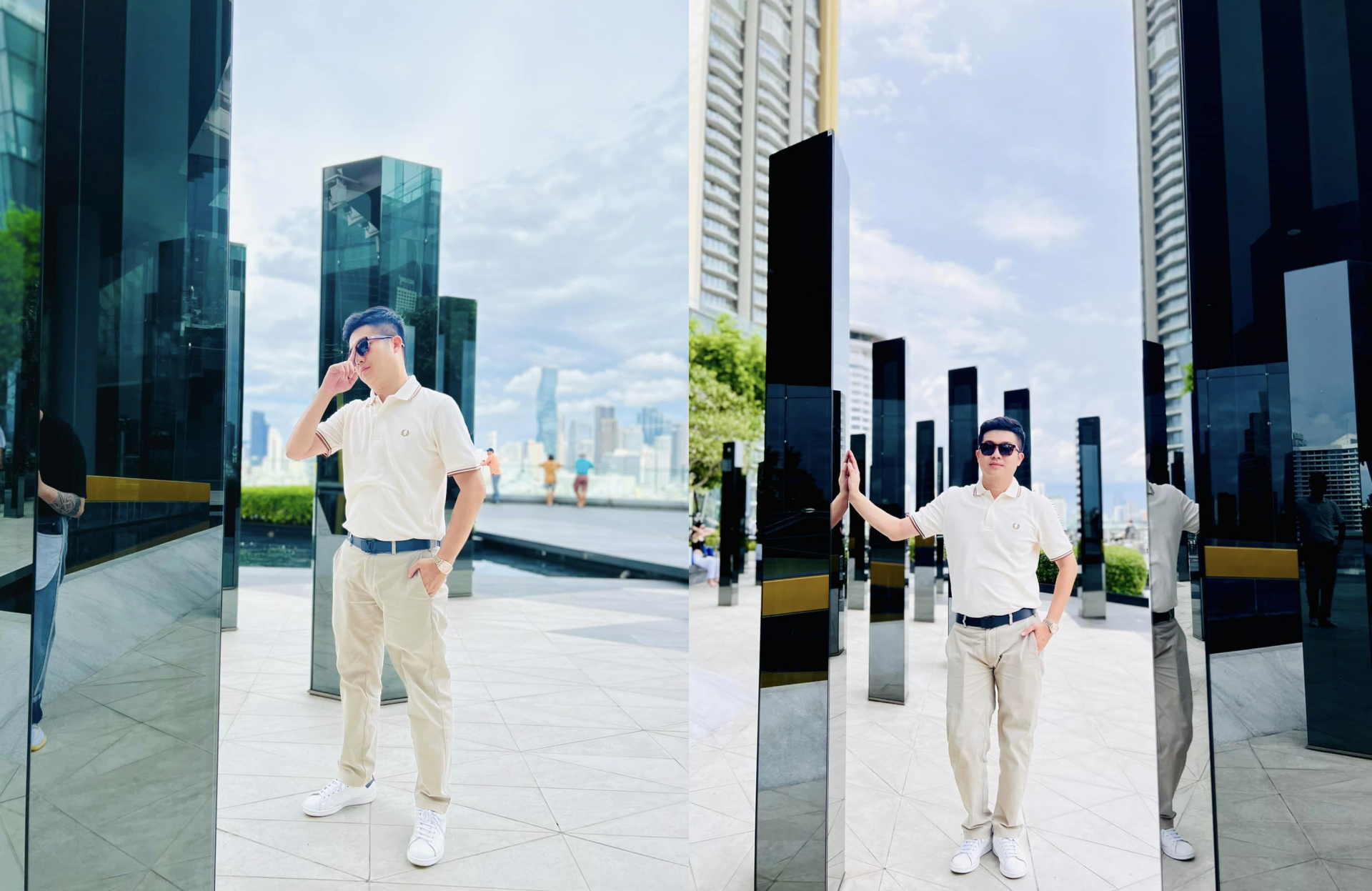 Bửu Lộc nhiều lần đăng tải hình ảnh kèm dòng trạng thái 'thả thính'. Ảnh FBNV