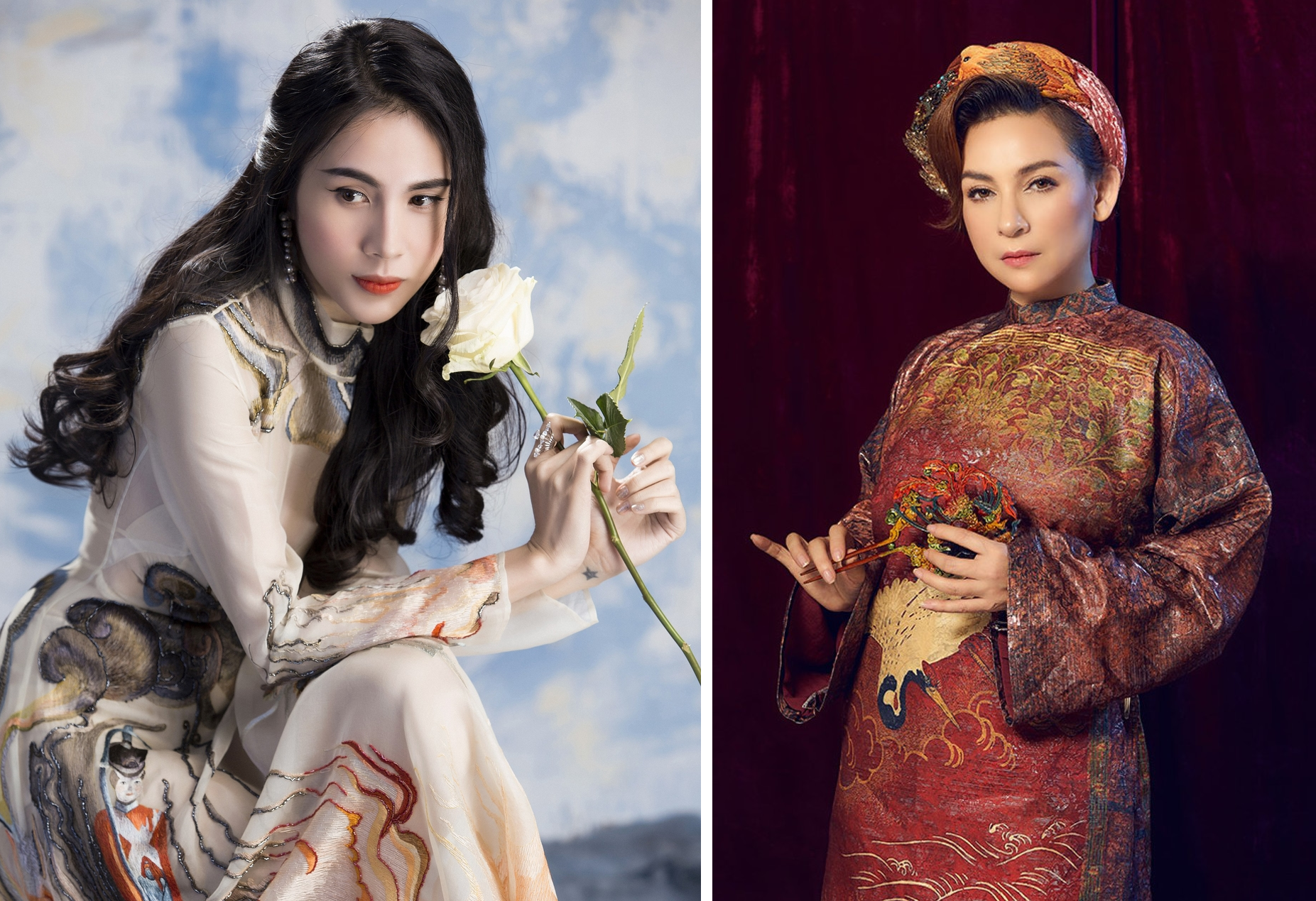 Thủy Tiên nhắn tin an ủi Phi Nhung thời điểm vướng ồn ào. Ảnh internet