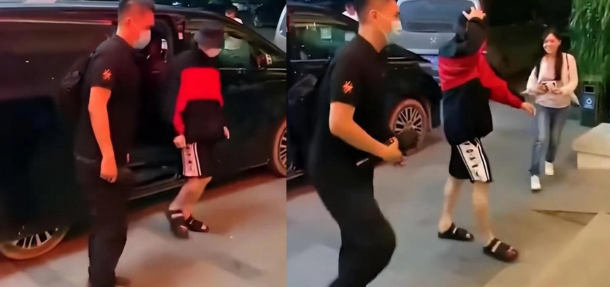 Hình ảnh Lý Dịch Phong được tự do, trở về công ty quản lý. Ảnh Sina